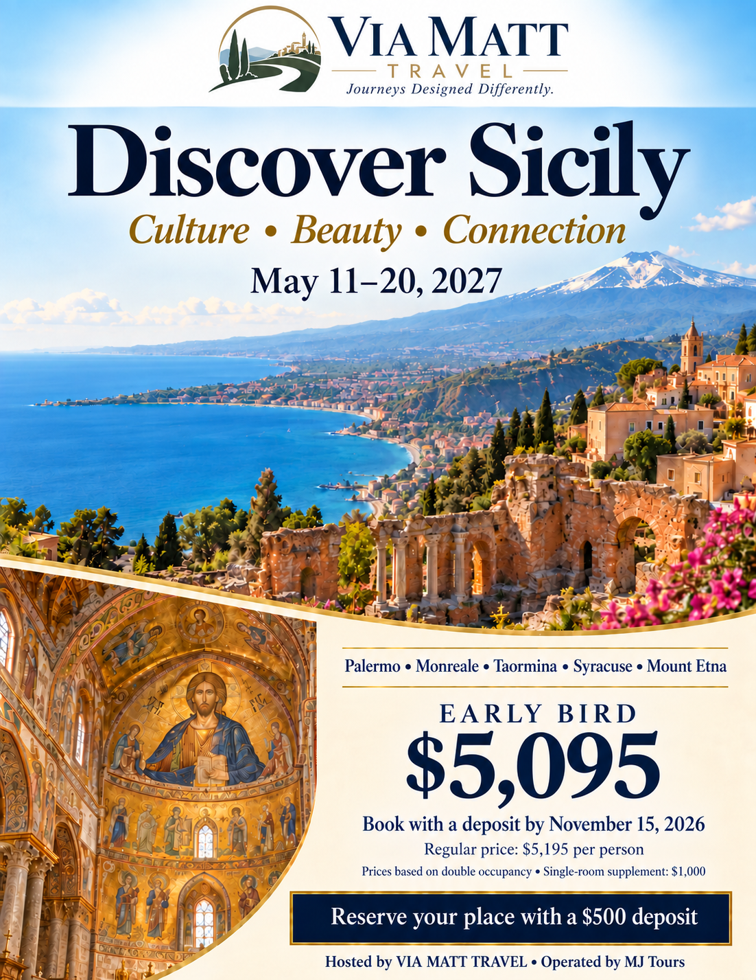 Registration Application Form Rd Discover Sicily · May 11–20, 2027 | Via Matt Travel